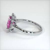 3.00 Ct. Purplish Pink Sapphire Ring, 14K White Gold 3